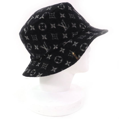 Louis Vuitton 2020 M76743 Bob Carry On Hat 100% Wool Monogram Hat Black M Made