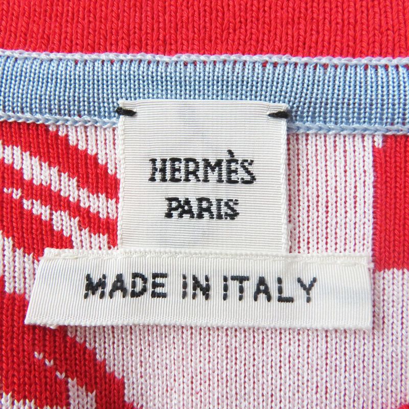 Hermes 3e2827d3 Jungle LOVE Jungle Love Silk Tunic/dress Red 38 Made In Italy