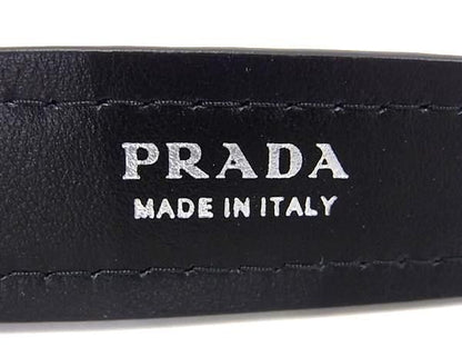 Prada Leather Size 40/100 Belt Men's Black Bf8273