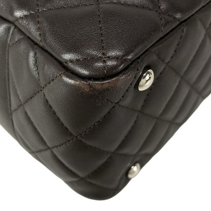 Chanel Shoulder Bag Cambon Line Bow Ring Bag A25171 Dark Brown Leather Lambskin