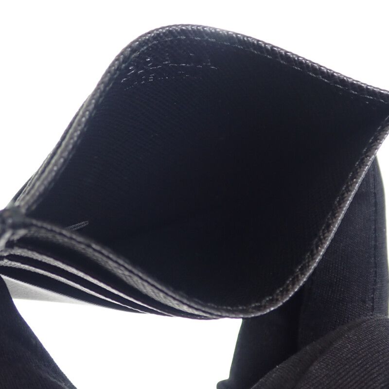 Prada Re-nylon X Saffiano Leather 2mc025_2dmh_f0002 Card Case Nylon Black