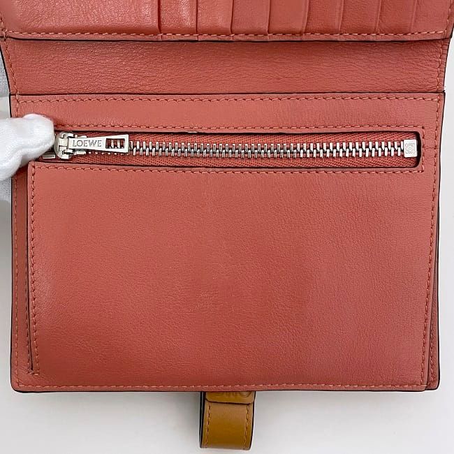 Loewe Bifold Wallet Vertical Wallet Small Beige