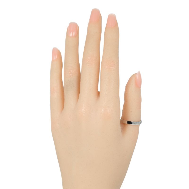 Tiffany & Co Band Ring 3mm (0.12in) Model Pt950platinum 17.5 Men's 5g Ring