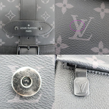 Louis Vuitton Saumur Backpack Rucksack M45913 Black Monogram Eclipse
