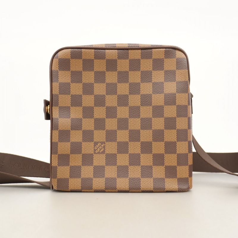 Louis Vuitton Shoulder Bag Damier Olaf PM N41442 Ebene Womens