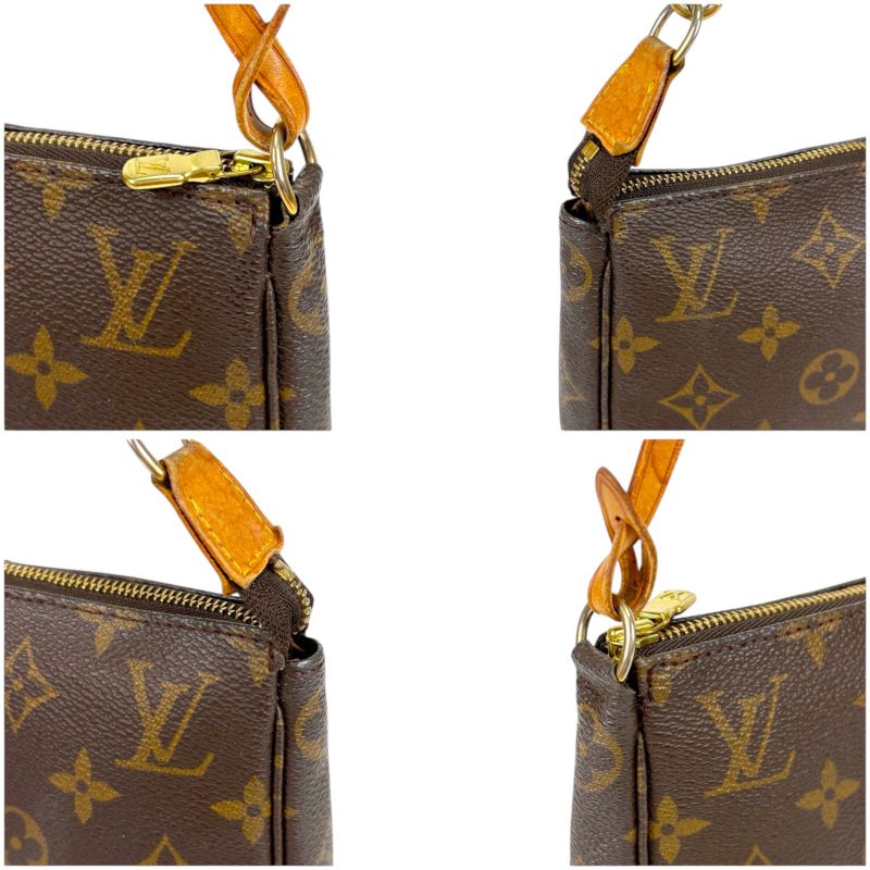 Louis Vuitton Accessoire Pochette Monogram Leather Accessory Pouch Mini Handbag