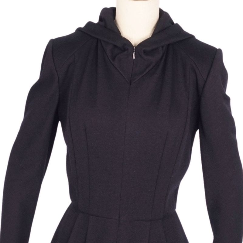 Vintage Hermes Dress Hooded Lo