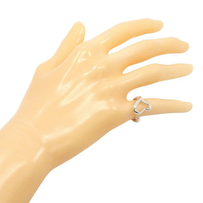 Tiffany & Co Open Heart Elsa Peretti Silver 925 Size 10 Ladies 4.3g Ring