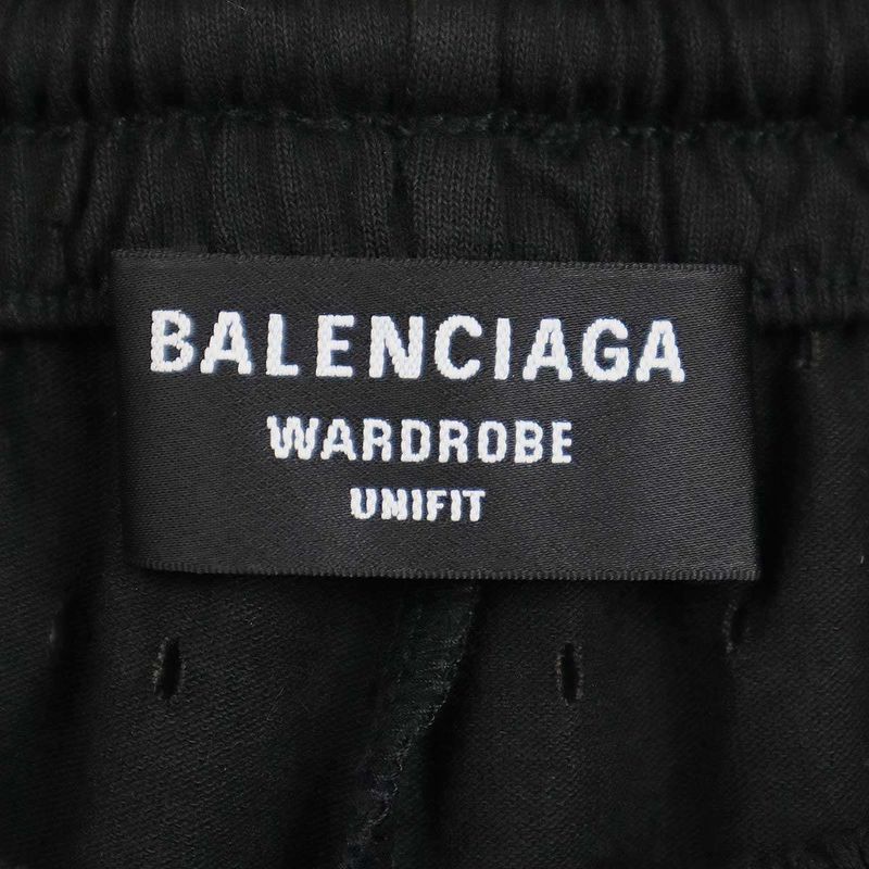 Balenciaga Perforated Shorts Mesh Shorts 674591 Tmvd4 Black S