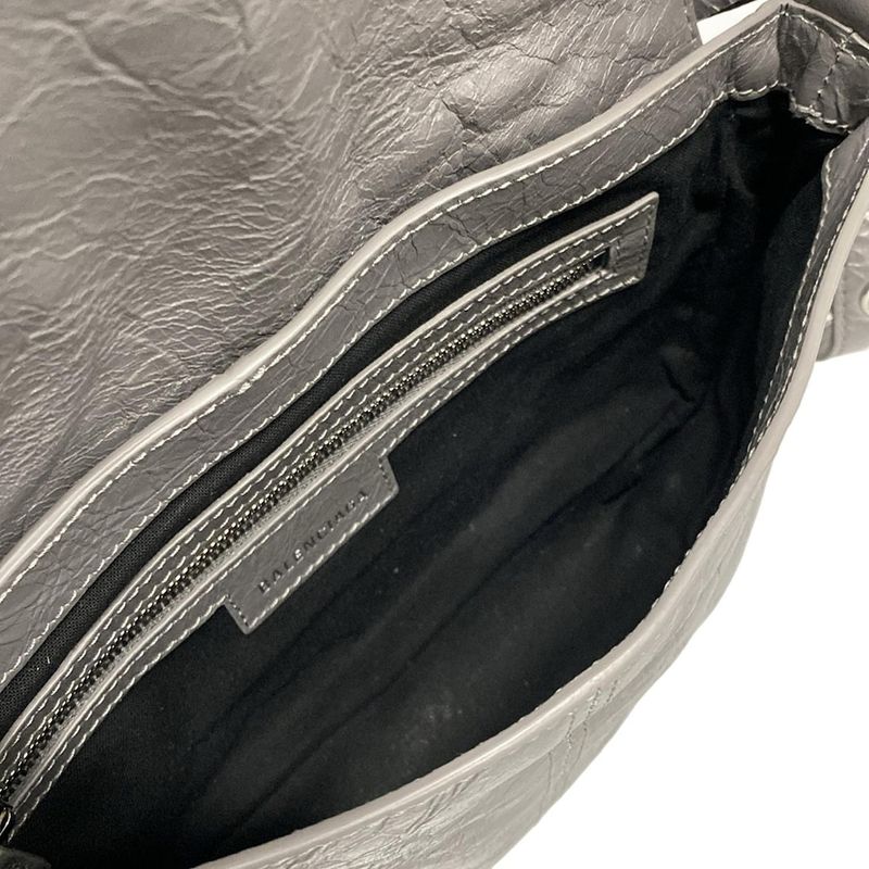 Balenciaga Shoulder Bag Lucagore XS 719082 Dark Grey Leather