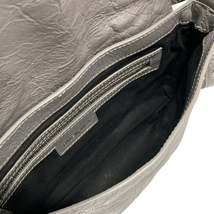 Balenciaga Shoulder Bag Lucagore XS 719082 Dark Grey Leather