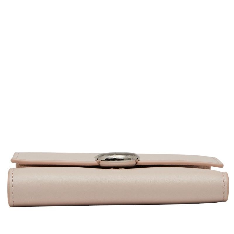 Loewe Pebble Vertical Wallet Small Pink Leather Women Loewe