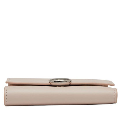 Loewe Pebble Vertical Wallet Small Pink Leather Women Loewe