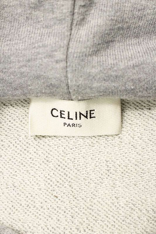 Celine 2y468052h Logo Drawcord Pullover Hoodie Men's XL