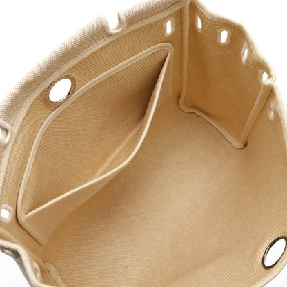 Hermes Herbag PM Handbag 2WAY Shoulder Bag Toile Ashe Toile Officine Leather