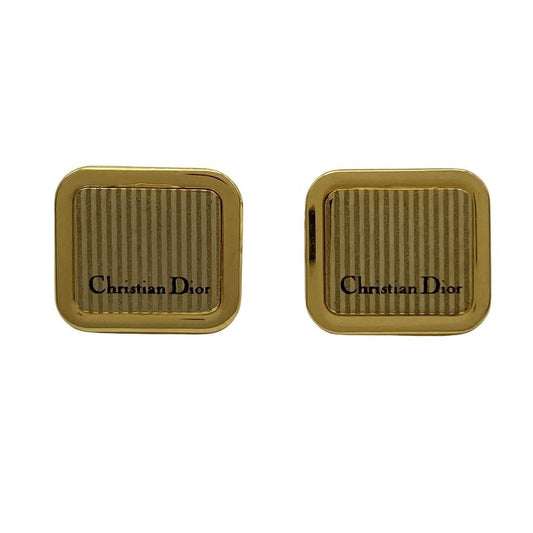 Dior/christian Dior Cufflinks - Gold Stripe