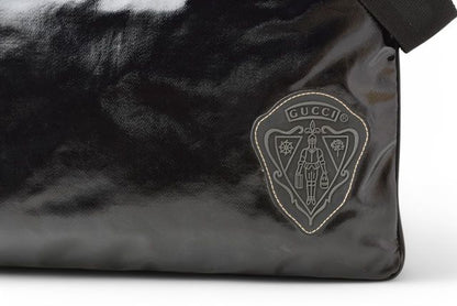 Gucci Shoulder Bag Gucci Bag Cles Sto Emblem PVC Black 181093