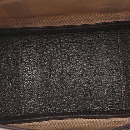 Hermes Garden Party TPM Handbag Toile Ash Ivory X Brown Silver Hardware Ladies