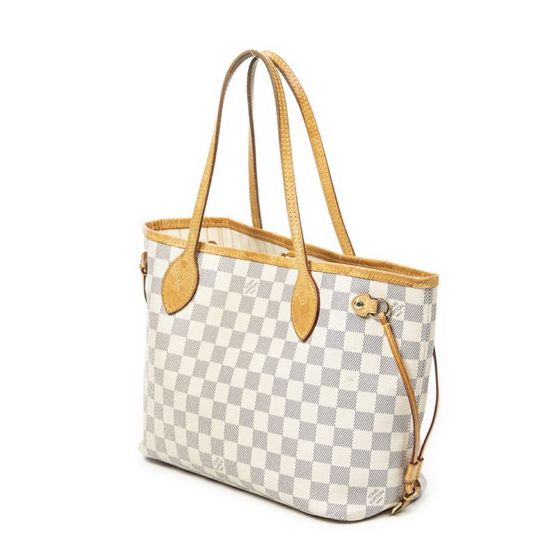 Louis Vuitton Neverfull Ivory Damier Azure AB