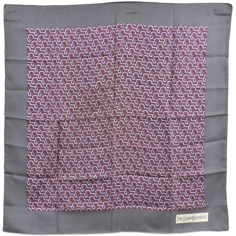 Authentic Yves Saint Laurent YVES Saint Laurent YSL Silk Scarf Shawl Bandana