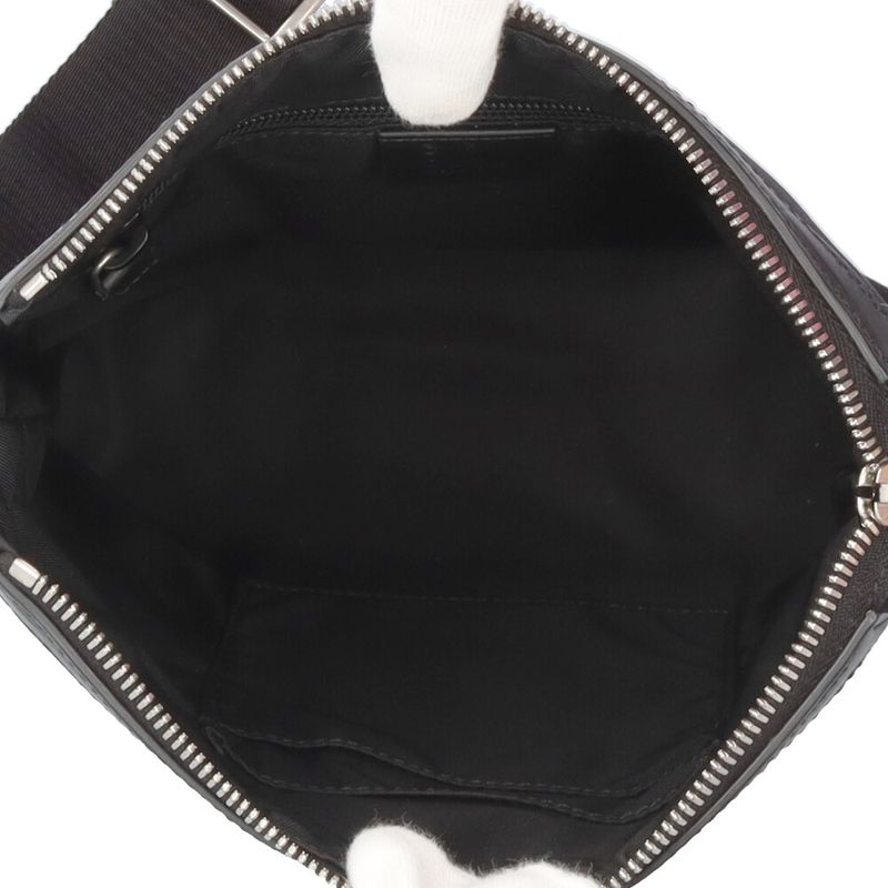 Gucci Sherry Line Shoulder Bag Canvas 631195 Black Men's Gucci Preowned Gucci