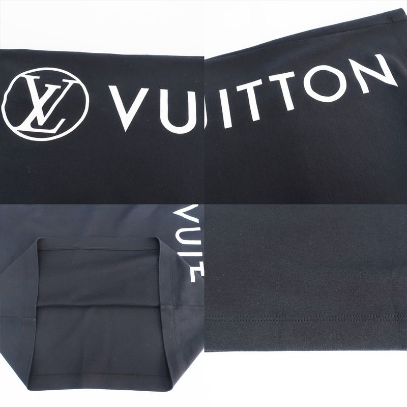 Louis Vuitton Mini Dress Cut And Sew Rw212wuolfldr42 Black Size XS
