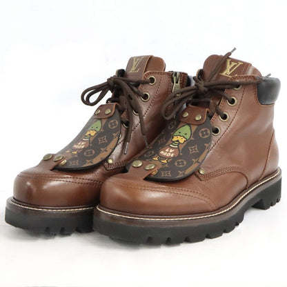 Louis Vuitton NIGO Aubergine Frain Ankle Boots 6 1 2 Equivalent To