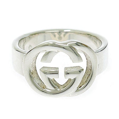 Gucci Silver Interlocking G Ring 5.0g 925 Engraved 307477 Ring with Box