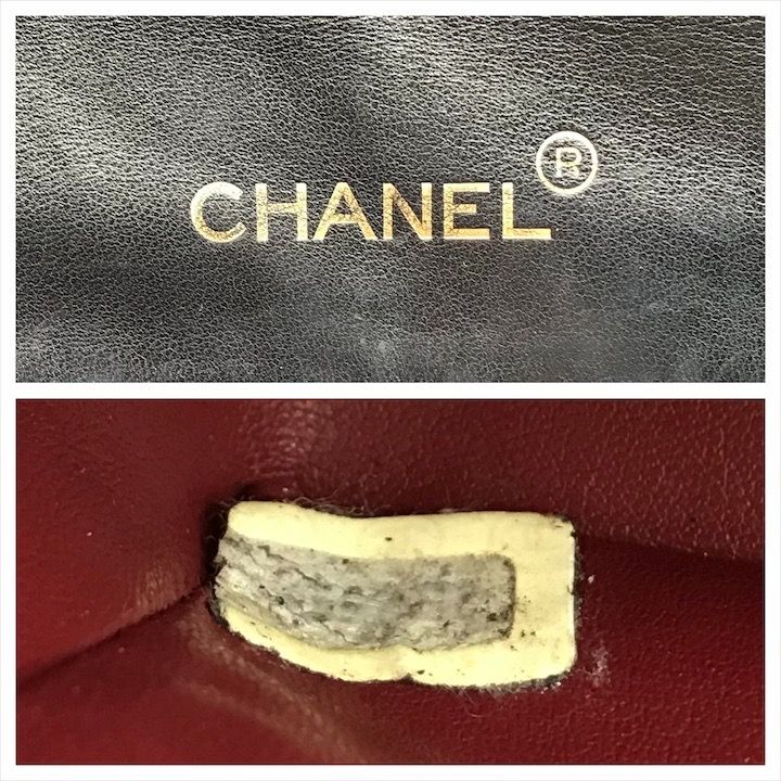 Chanel CC Logo Quilted Lambskin Turnlock Chain Shoulder Bag Black