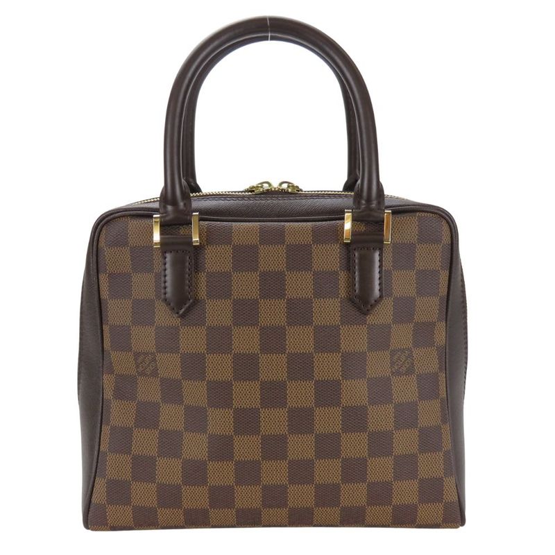 Louis Vuitton Handbags Brera N51150 Damier Ebène Brown Gold Hardware Elegant
