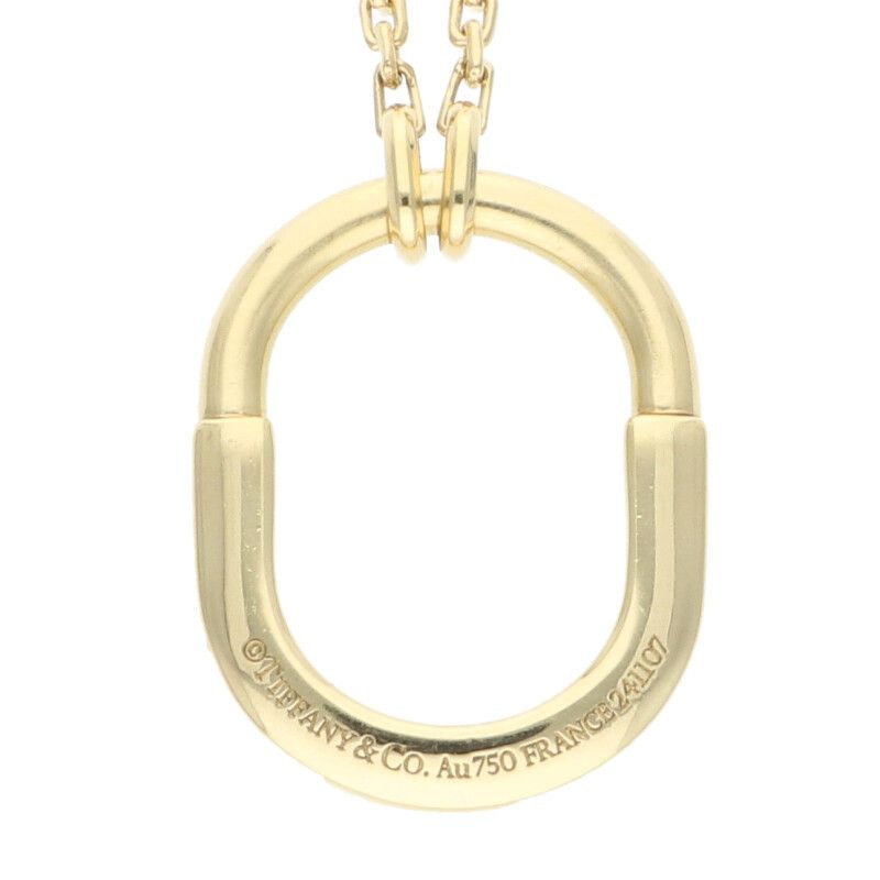 Tiffany & Co Lock 18K Yellow Gold Small Necklace Men's