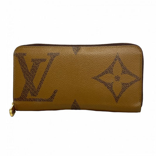 Louis Vuitton Long Wallet Monogram Giant Reverse Zippy Wallet M69353 Brown Men