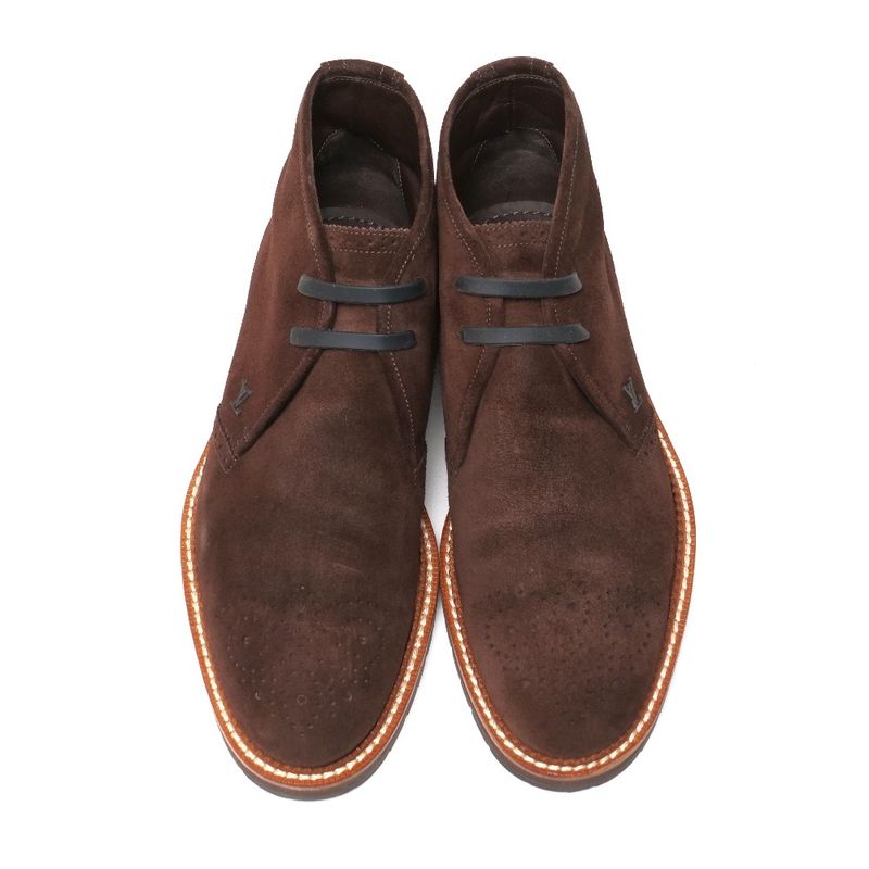 Louis Vuitton Boots Size 6 LV Logo Suede Ankle Chukka Boots Shoes 20250514