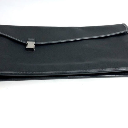 Gucci Clutch Bag Logo 108841 Nylon/leather Black