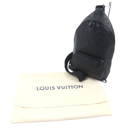 Louis Vuitton M46107 Monogram Shadow Racers Ring Bag Leather Body Bag Black