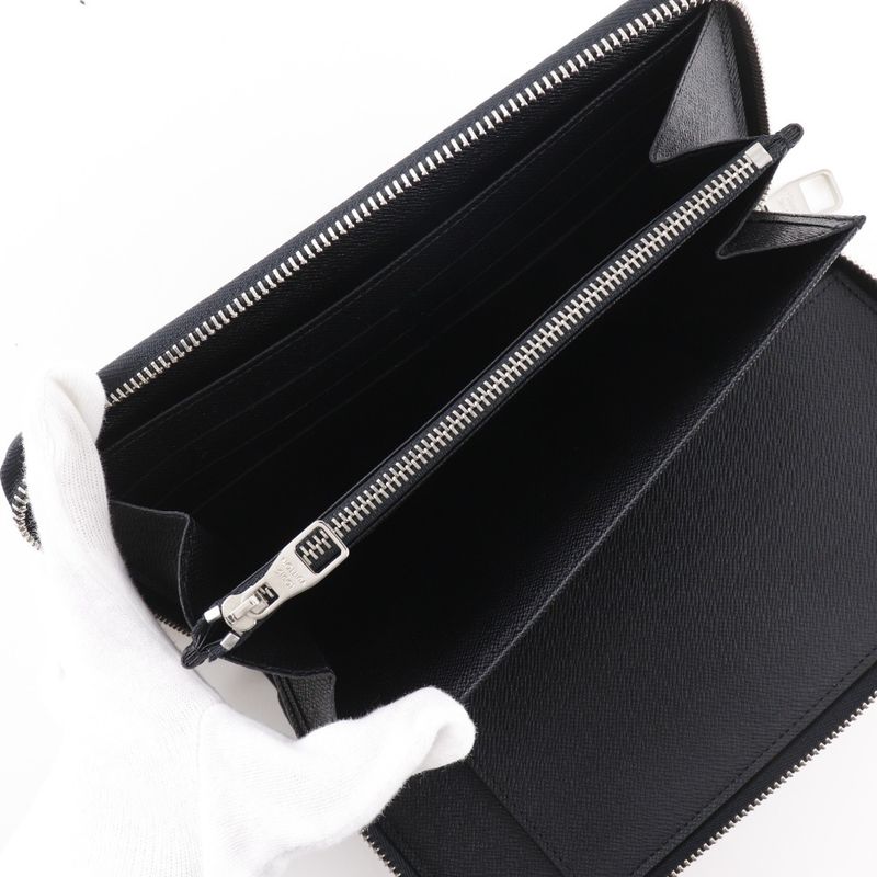 Louis Vuitton Zippy Organizer Travel Case N60111 Damier Graphite Canvas Black