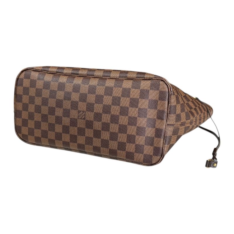 Louis Vuitton Neverfull MM Damier Tote Bag Damier Canvas N51105 Brown Ladies