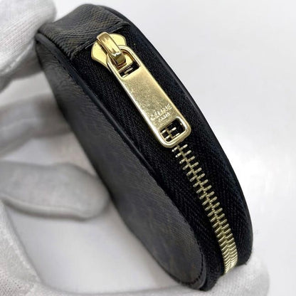 Celine Coin Case Black Triomphe 10d22bq3.38no Excellent Condition