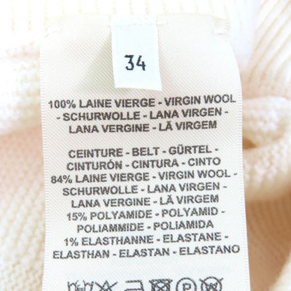 Hermes 2022 2h2407da 100% Wool H-pattern Knitting Long Knit Pants Bottoms 34