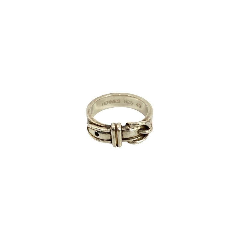Hermes Suntulle Silver 925 Belt Ring No 8 62422