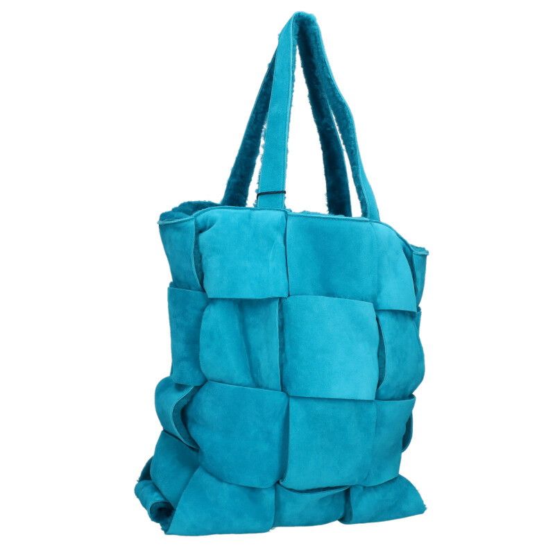 Bottega Veneta Arco Tote Mouton Leather Intrecciato Tote Bag Men's