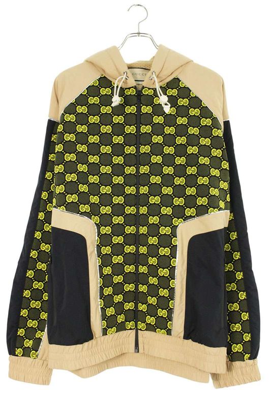 Gucci 752157 Xjfsm Ggmonogram Allover Zip-up Blouson Men's L