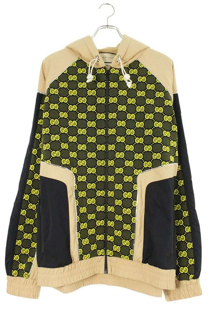 Gucci 752157 Xjfsm Ggmonogram Allover Zip-up Blouson Men's L