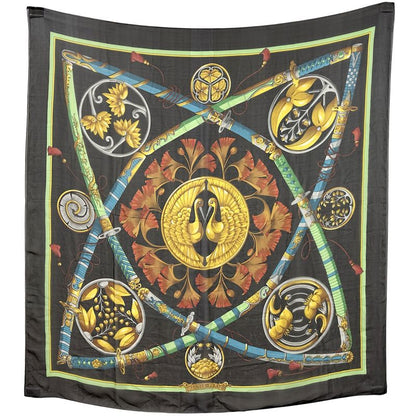 Hermes Scarf Carré 140 Daimyo Princes DU Soleil Levant Daimyo Prince Of The