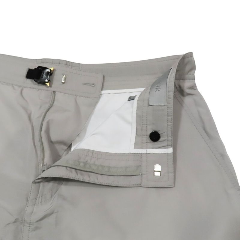 Unused 22ss DIOR Technical Ripstop Nylon Pants Logo Buckle Belt Drawcord 54