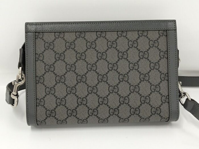 Gucci Shoulder Bag PVC Gray 795467