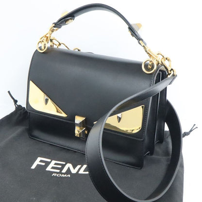 Fendi Monster - Canai 2way Shoulder - 8bt283 Black Leather Women's