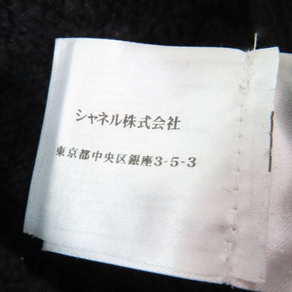 CHANEL P42496k04282 100% Wool Bijoux Coco Mark Button Knit Skirt Black 38 Made