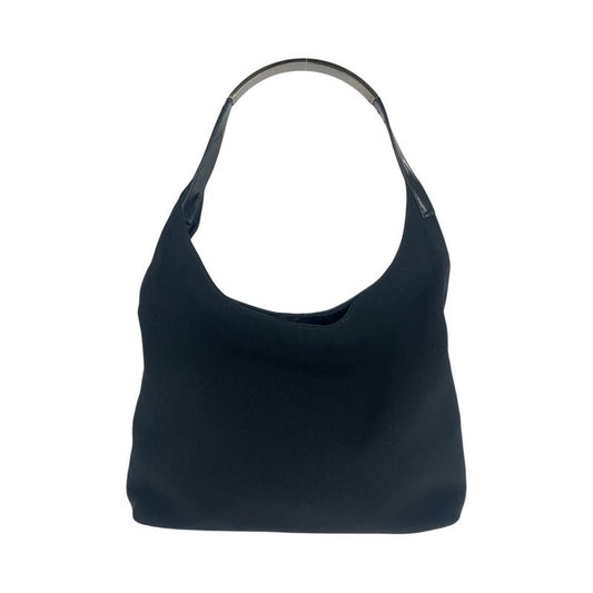 Gucci Hobo Black Silver Hardware Canvas/enamel 001 3297 Shoulder Bag Women