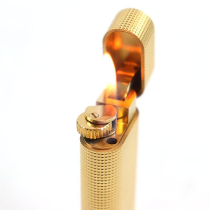 Cartier Diamond Pattern Oval Form Roller Lighter Gold Swiss Made